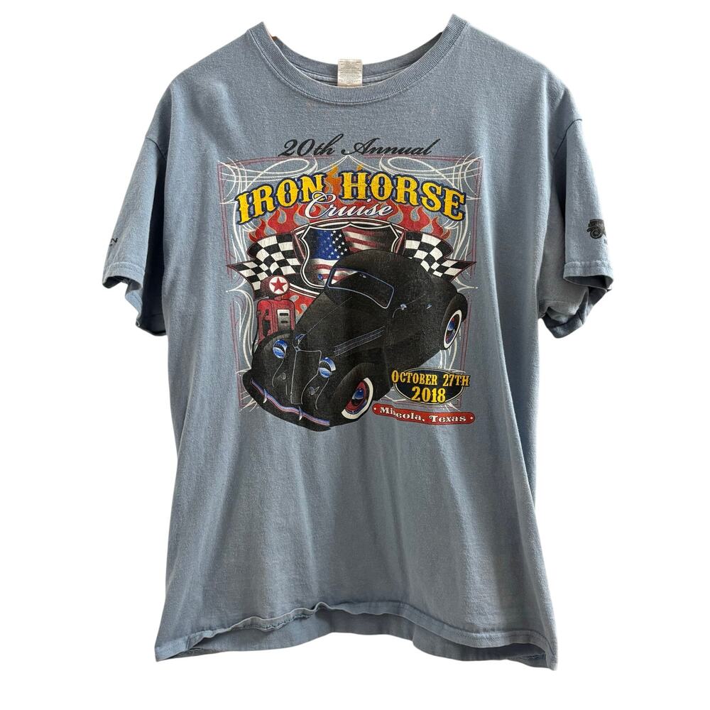 Blue Iron Horse Race Tee